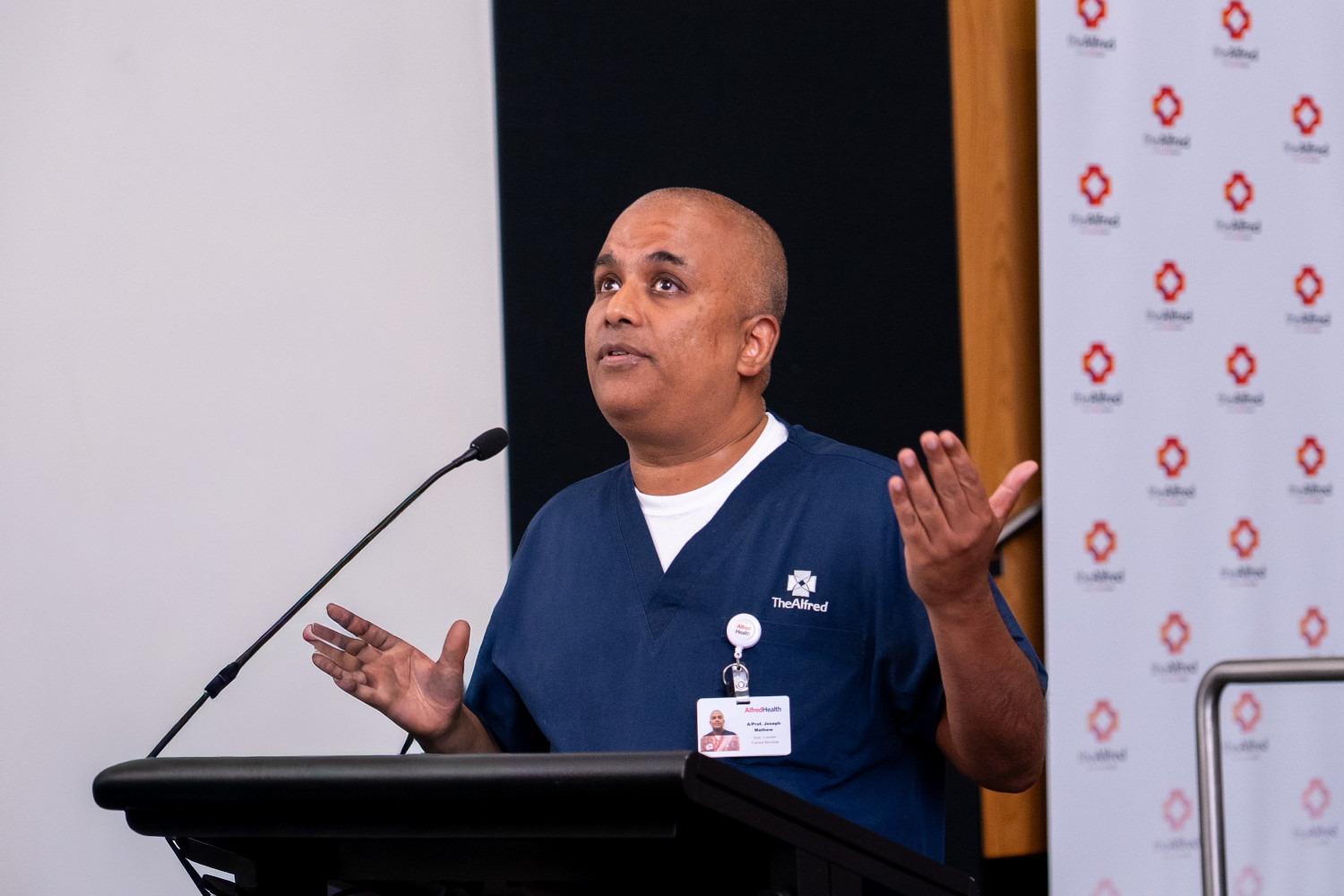 Deputy Director of Trauma Services Associate Professor Joseph Mathew lead the multidisciplinary team who cared for Travis