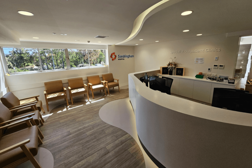 Sandringham Hospital Outpatients Specialist Clinic Reception Desk