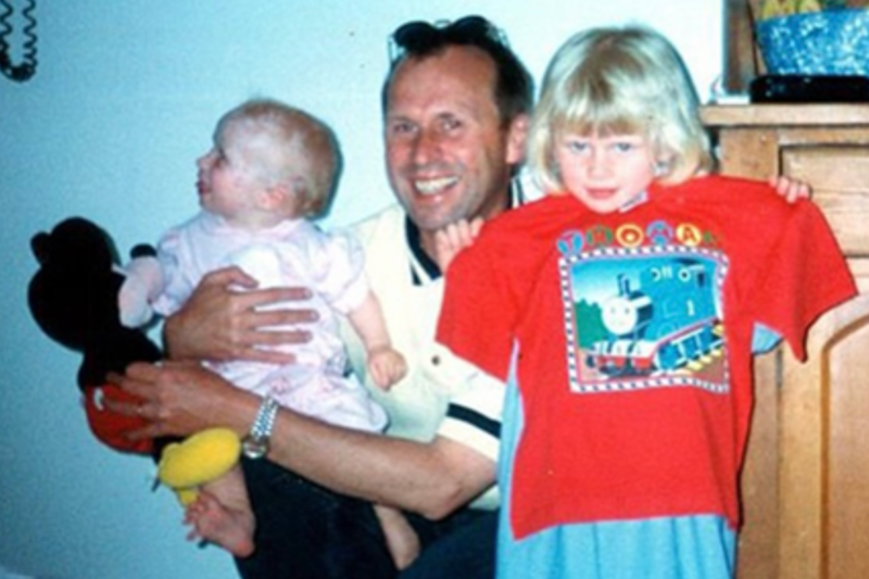 Rob and his daughters, Alex and Georgia