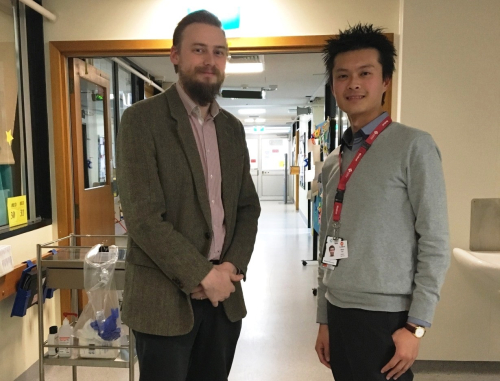 Dr Jonathan Beavers, Consultant Physician in Geriatric Medicine and Dr Henry Yao, Geriatric Registrar