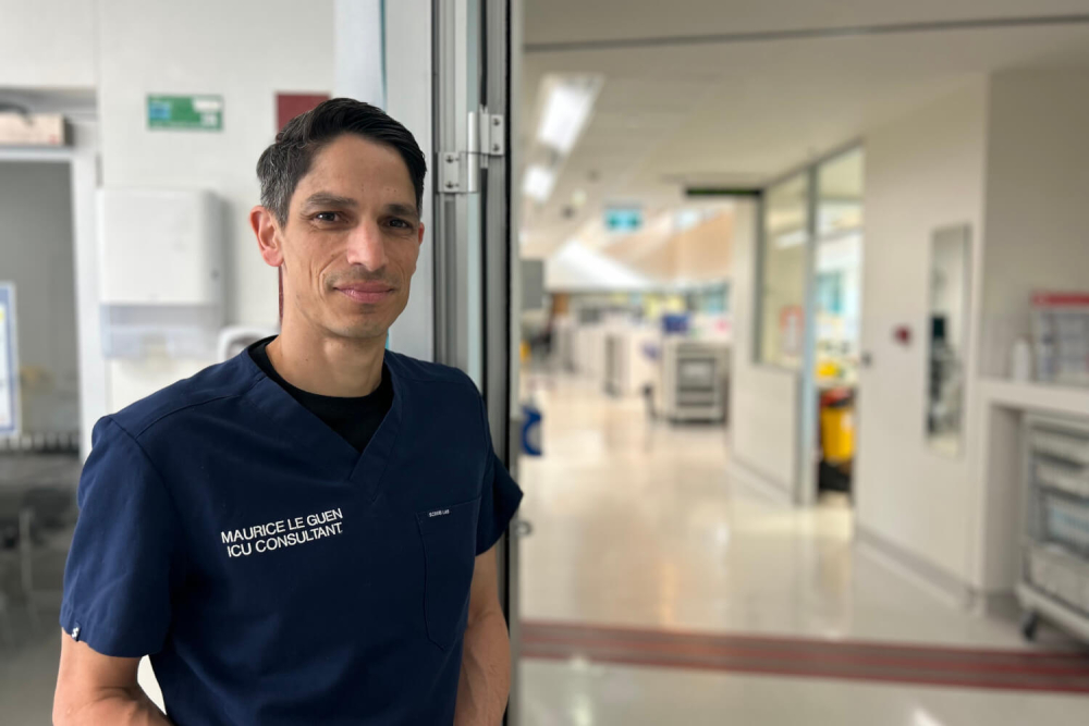 Acting Deputy Director of Alfred ICU Dr Maurice Le Guen