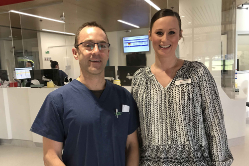 First day in the new section of ED
