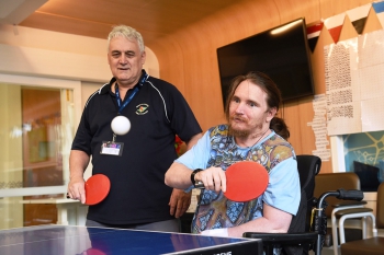 Caulfield Hospital serves up new table tennis program for patients article image