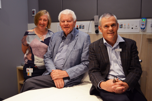 Teanau Roebuck, Murray Johns and Matthew Naughton in the new sleep lab