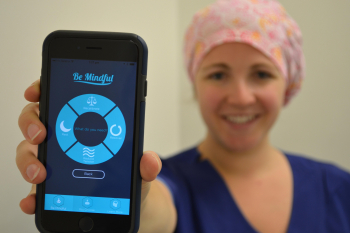 Mindfulness app helps hospital workers find calm article image