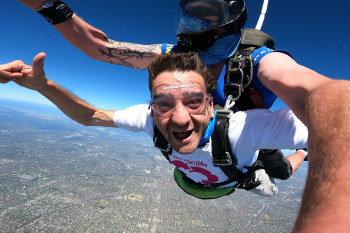 From ICU to skydiving: Sam receives the gift of life article image