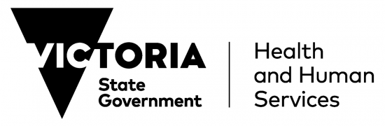 Victoria State Government Health and Human Services logo