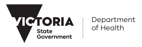 Victoria State Government Department of Health logo