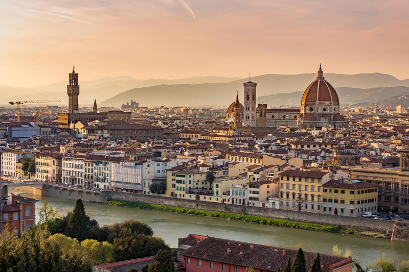 Italy landscape prato