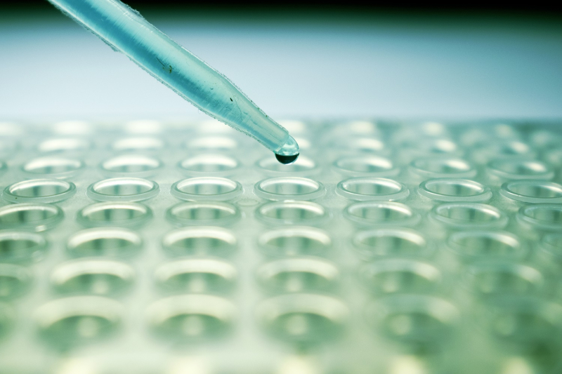 Close up of a stem cell pipette
